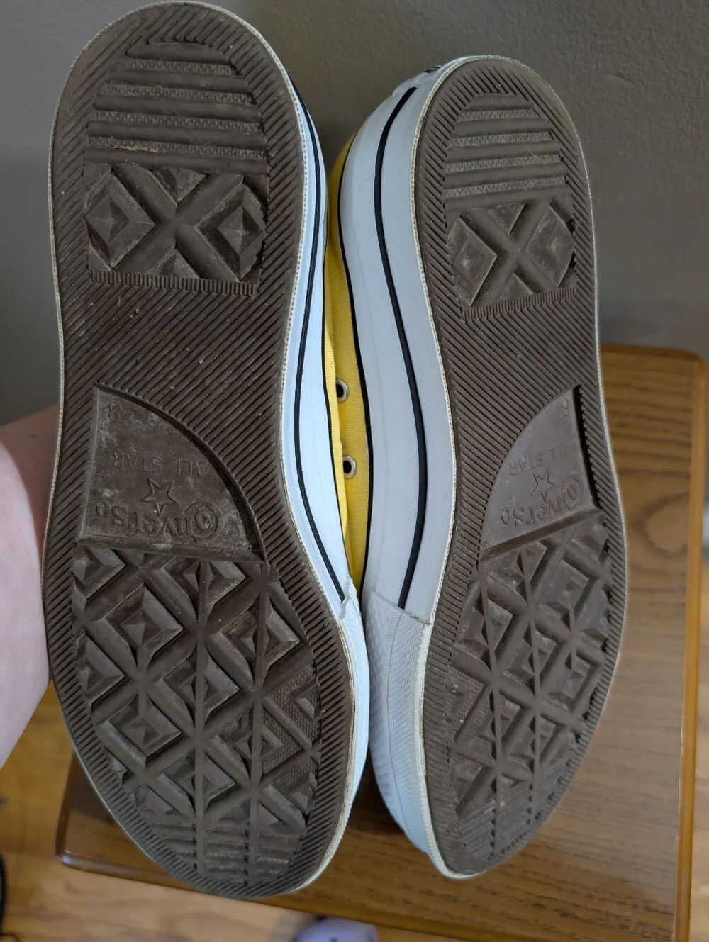 Low-top Yellow Platform Converse, Women's Size 10